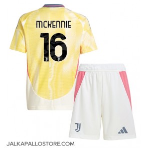 Juventus Weston McKennie #16 Vieraspaita Lapsille 2024-25 Lyhythihainen (+ shortsit)